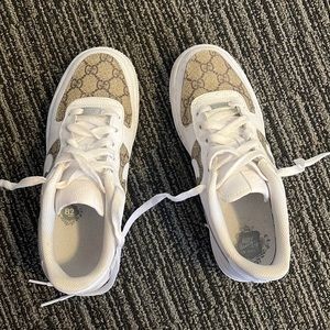 Nike Air Force one’s custom with Gucci